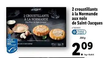 Lidl 2 croustillants à la normande aux noix de saint-jacques offre