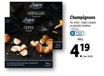 Lidl Champignons offre