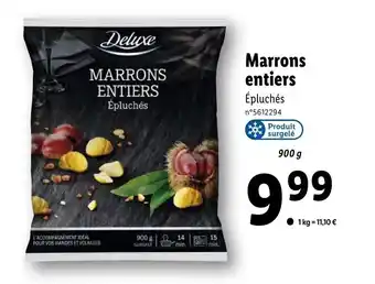 Lidl Marrons entiers offre