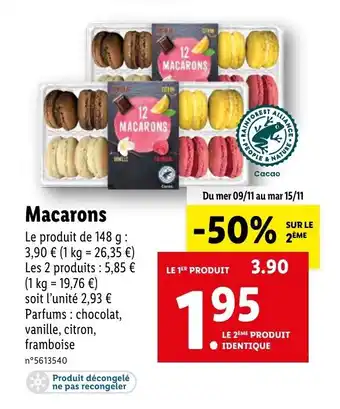 Lidl Macarons offre