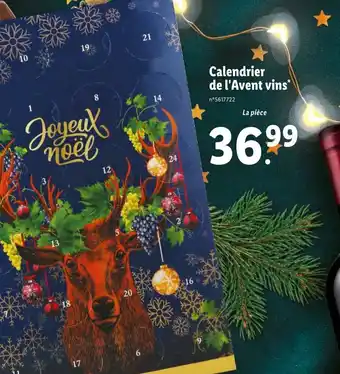 Lidl Calendrier de l'avent vins offre
