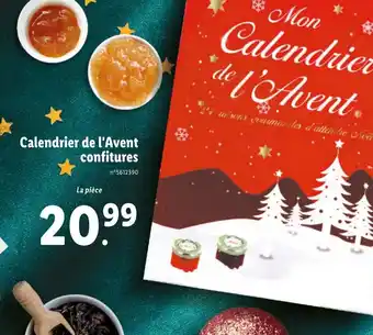 Lidl Calendrier de l'avent confitures offre