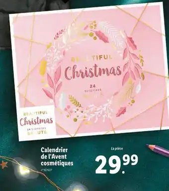 Calendrier de l'avent cosmétiques