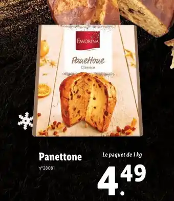 Lidl Panettone offre