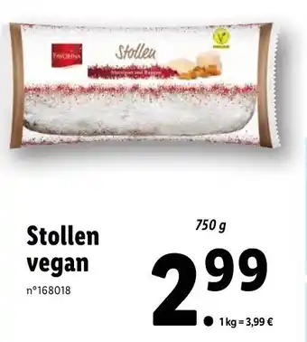 Lidl Stollen vegan offre