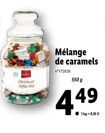 Lidl Mélange de caramels offre