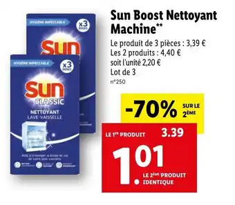 Lidl Sun boost nettoyant machine offre