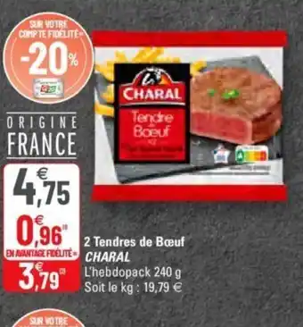 G20 2 Tendres de Bœuf offre