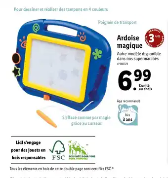 Lidl Ardoise magique offre