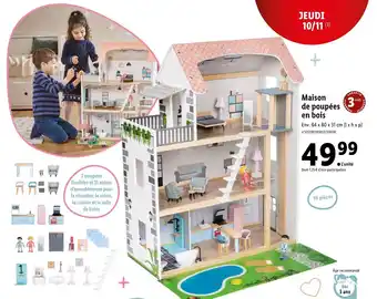 Lidl Maison de poupées en bois offre