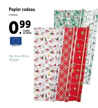 Lidl Papier cadeau offre