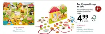 Lidl Jeu d'apprentissage en bois offre