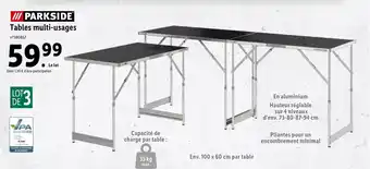 Lidl Tables multi-usages offre