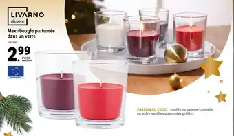 Lidl Maxi-bougie parfumée dans un verre offre