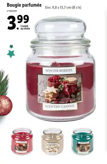Lidl Bougie parfumée offre