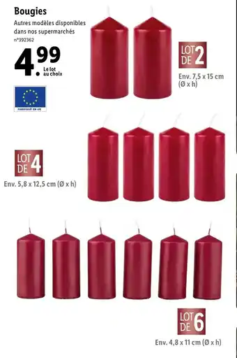 Lidl Bougies offre