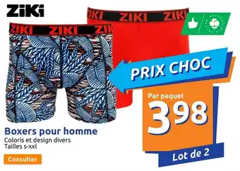 Action Boxers pour homme offre