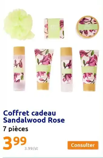Action Coffret cadeau sandalwood rose offre