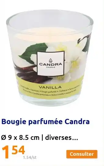 Action Bougie parfumée candra offre