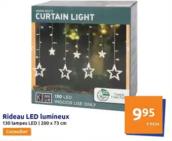 Action Rideau LED lumineux offre