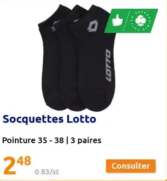 Action Socquettes lotto offre