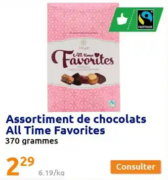 Action Assortiment de chocolats all time favorites offre