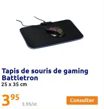 Action Tapis de souris de gaming battletron offre
