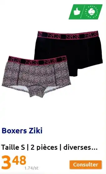 Action Boxers ziki offre