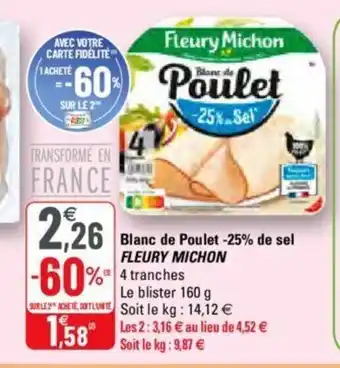 G20 Blanc de poulet offre