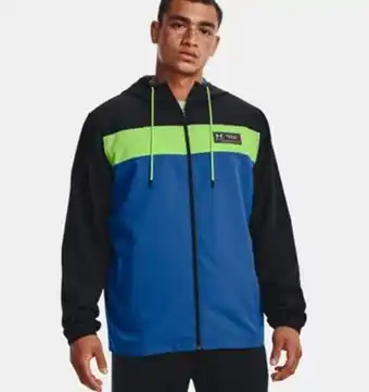 Footkorner Veste coupe-vent under armour sportstyle chroma - noir/bleu/vert offre