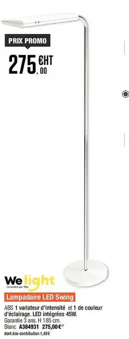 Plein ciel Lampadaire led swing welight offre