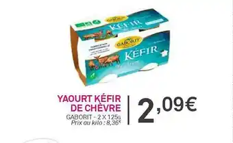 Yaourt kéfir de chèvre gaborit
