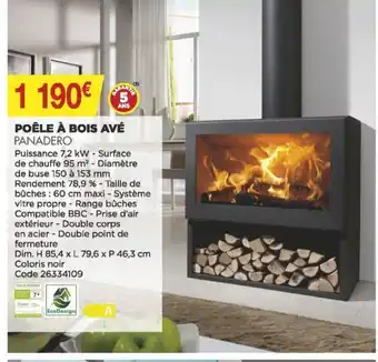 Bricomarché Poêle à Bois Ave offre