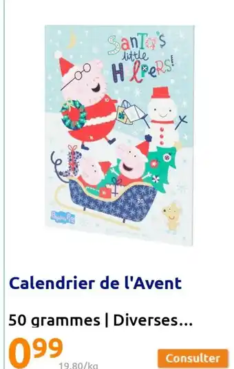 Action Calendrier de l'Avent offre