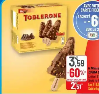 G20 6 Minis bâtonnets glacés offre
