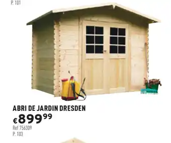 Trafic Abri de jardin dresden offre