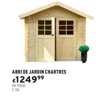 Trafic Abri de jardin chartres offre