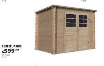 Trafic Abri de jardin offre