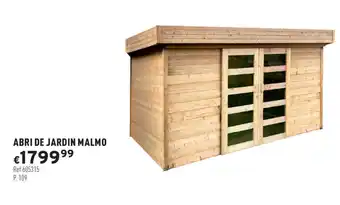 Trafic Abri de jardin malmo offre