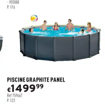 Trafic Piscine graphite panel offre