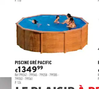 Trafic Piscine gré pacific offre