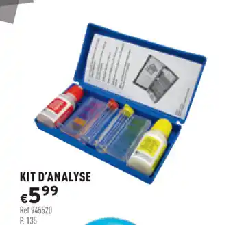 Trafic Kit d'Analyse offre