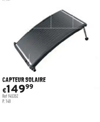 Trafic Capteur Solaire offre