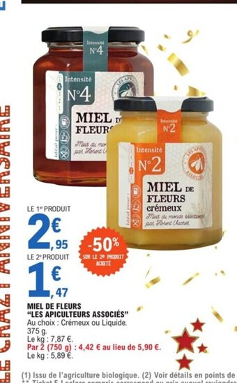 E.Leclerc Miel de Fleurs Les Apiculteurs Associes offre