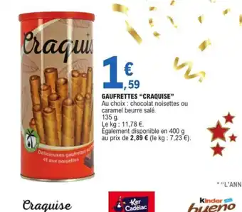 Gaufrettes Craquise