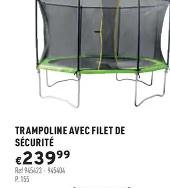 Trampoline avec filet de Sécurité