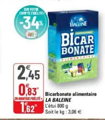G20 Bicarbonate alimentaire offre