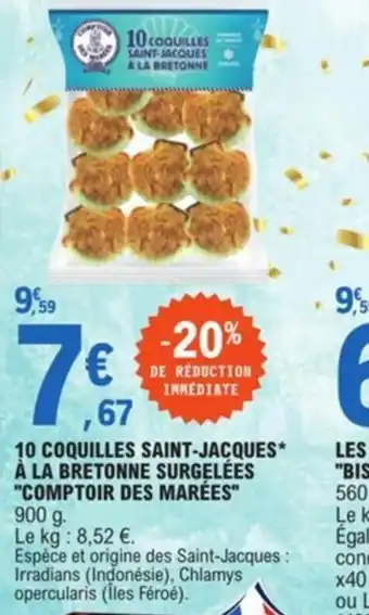 E.Leclerc 10 Coquilles Saint-Jacques offre