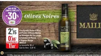 Vinaigrette Huile d'Olive et pointe d'Olives Noires
