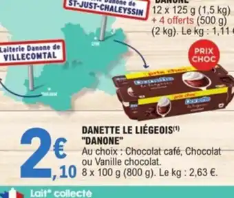 E.Leclerc Danette Le Liegeois Danone offre